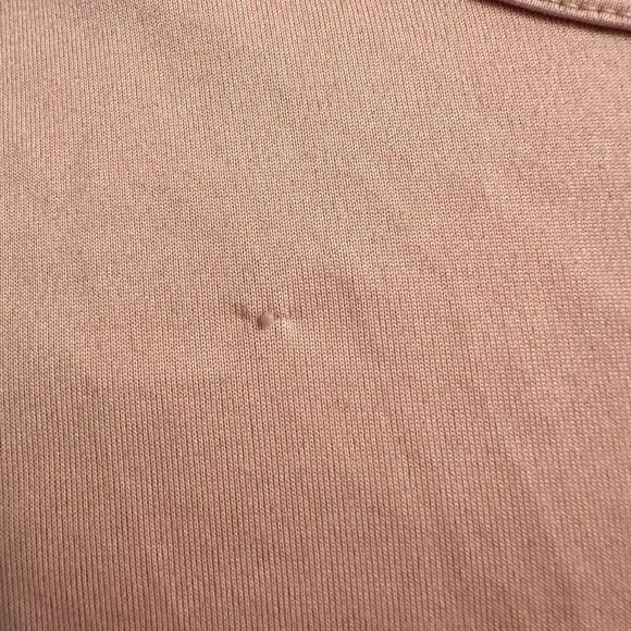 Champion Long Sleeve Scoop Neck High Low Hem Drop Shoulder Top Light Pink Large - Picture 4 of 4